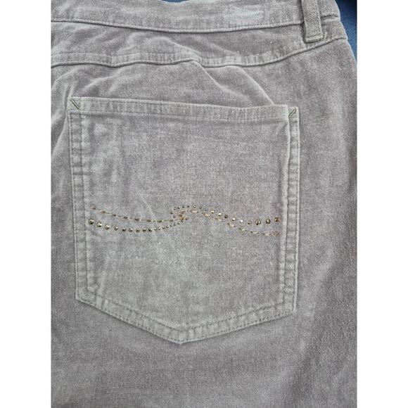 Talbots Stretch Plush Corduroy Pants Pastel Plum  Fancy Pockets Sz 16 NWOT - Picture 8 of 8